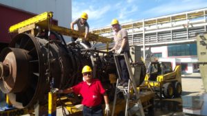 Entek Elektrik · Türbin motoru montajı — uygulama fotoğrafı 2