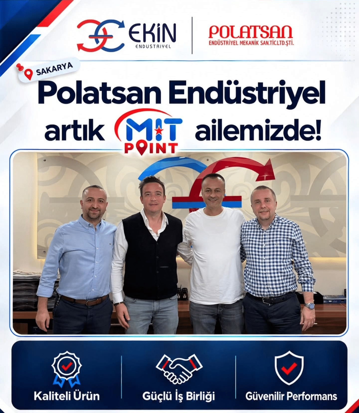 Polatsan Endüstriyel ve Ekin Endüstriyel MİT POINT iş birliği duyurusu